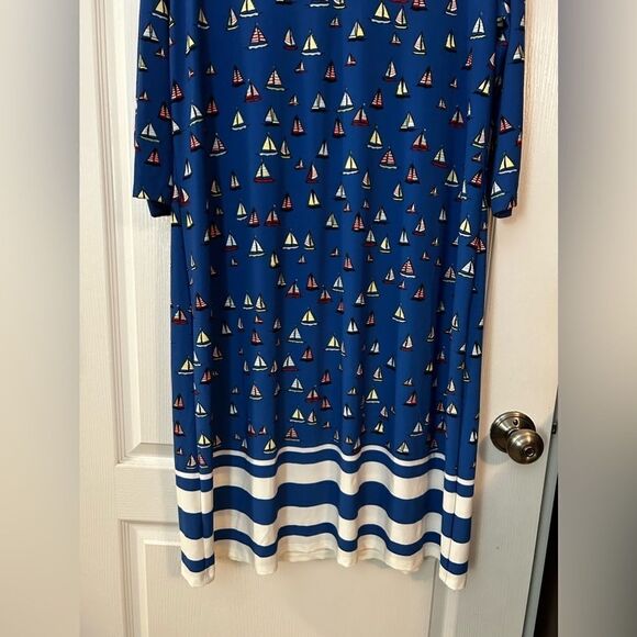 Leota Nouveau Sheath in Ahoy Nautical Dress NWT size 1L (16/18W) - Picture 13 of 13